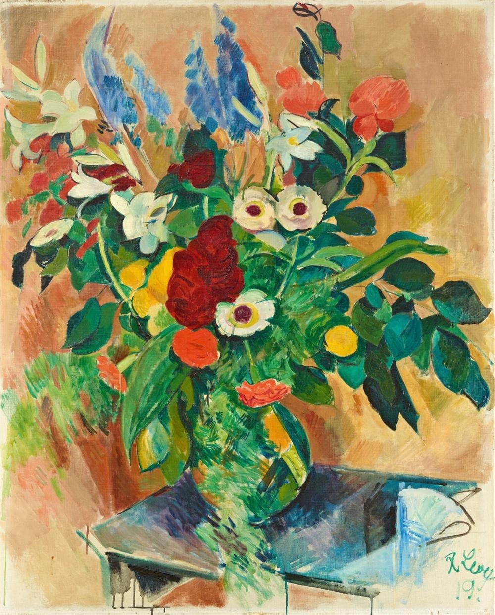 rudolf levy blumenstillleben 1919 · Lempertz · 2021-12-04 Rudolf Levy comparable auction result: rudolf levy blumenstillleben 1919