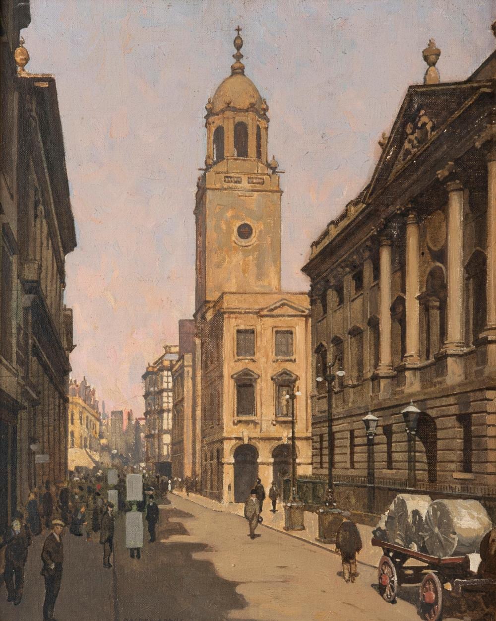 William Dacres Adams comparable auction result: william dacres adams 1864 1951 a view in corn street bristol oil on canvas 38 x 30 5cm