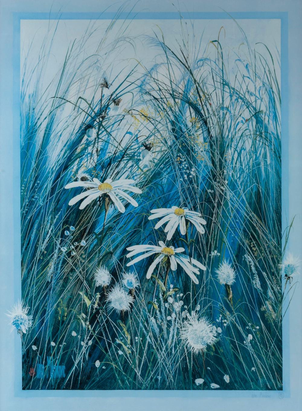 John Milenkovic comparable auction result: john milenkovic born 1950 wildflowers lithograph signed editioned 10 95 in lower margin