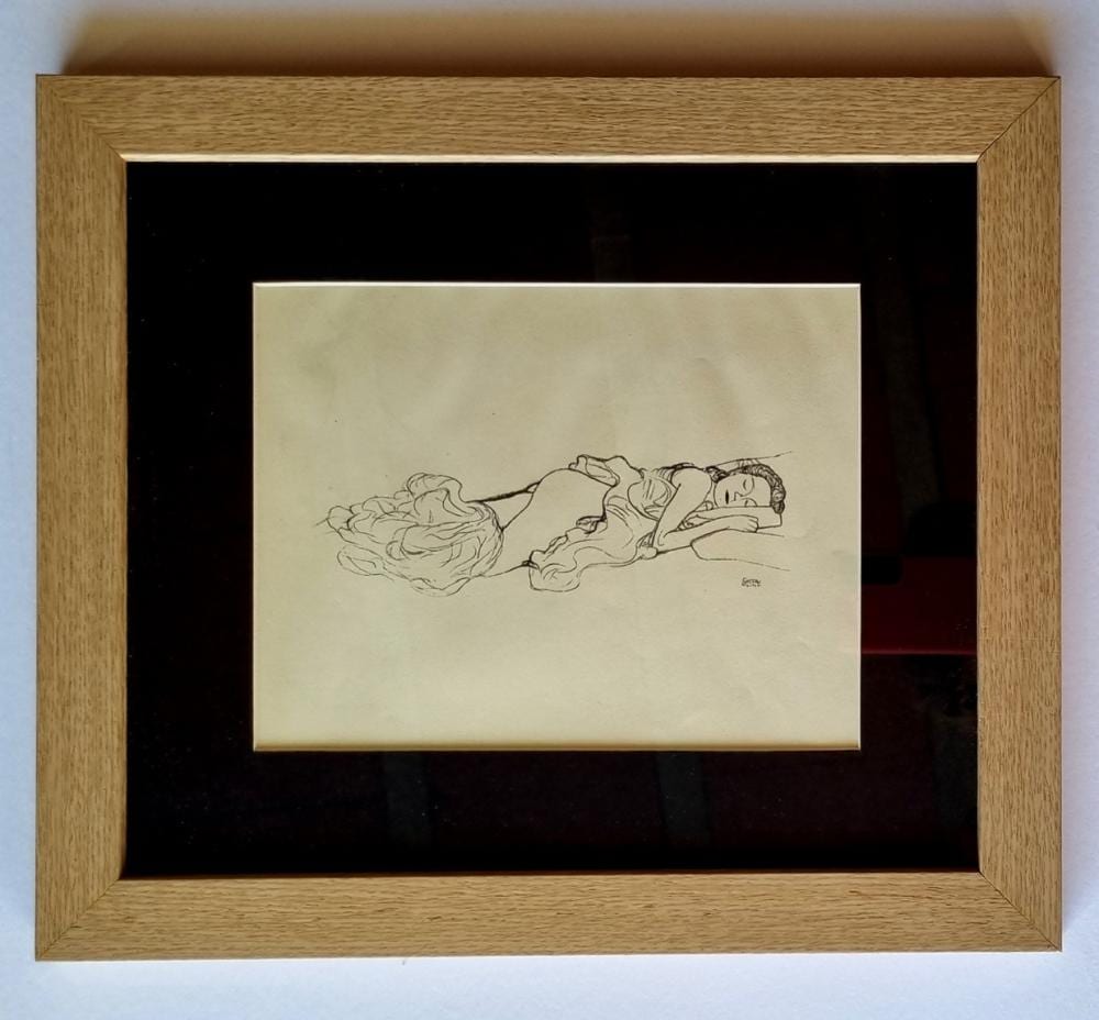 Gustav Klimt - drawing signed sold by Novartia, lot 226 — auction record photograph
