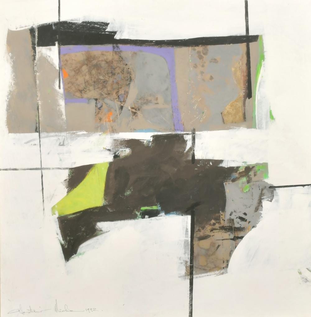 Alastair Michie comparable auction result: alastair michie 1921 2008 scottish equilibrium 20 mixed media signed and dated 1981 inscribed verso 2
