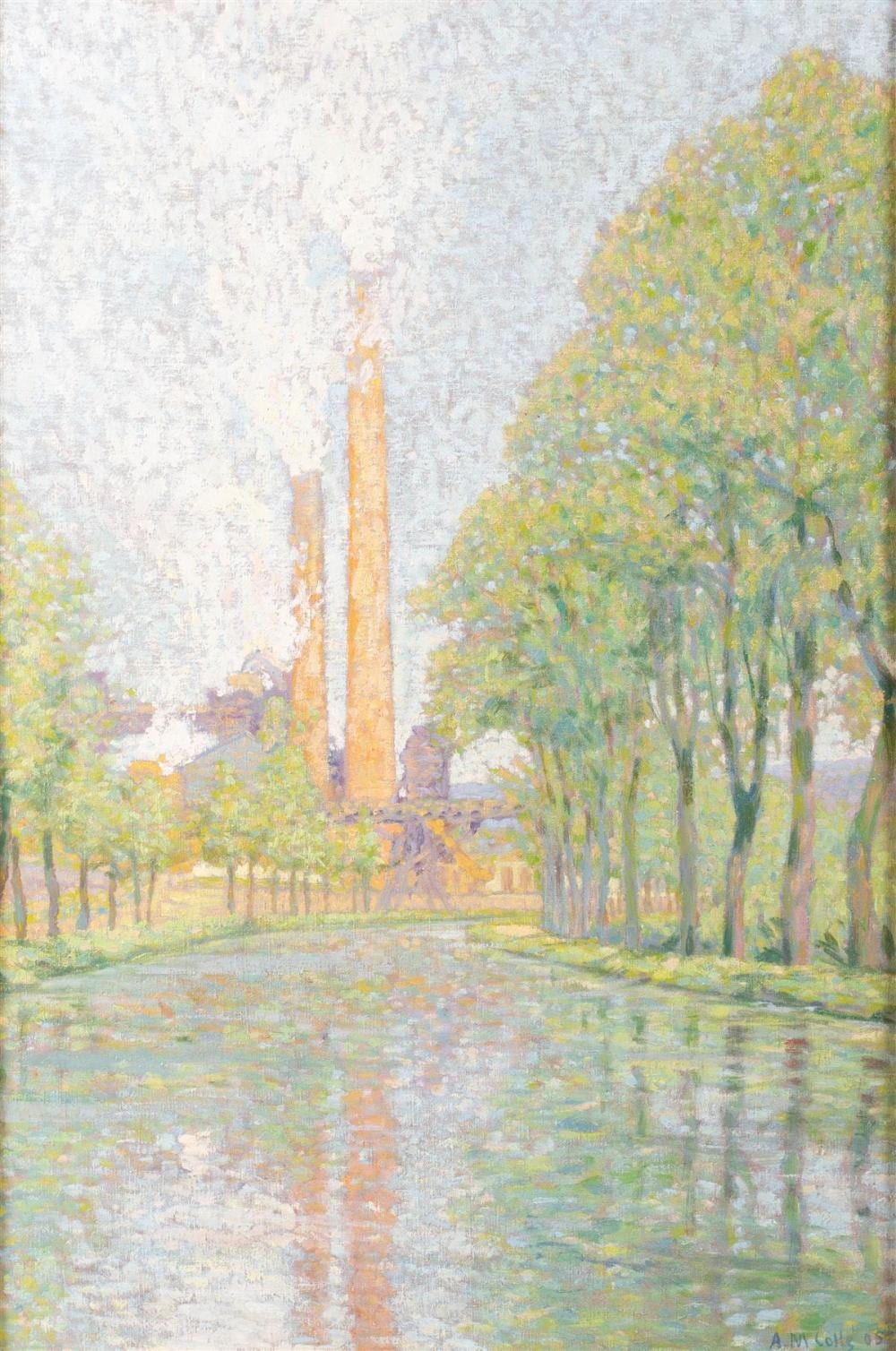 Michel Colle comparable auction result: michel auguste colle french 1872 1949 les hauts fourneaux de maxeville 1905 oil on canvas 30 3 4 x 21 in 37 x 27 1 4 in fra