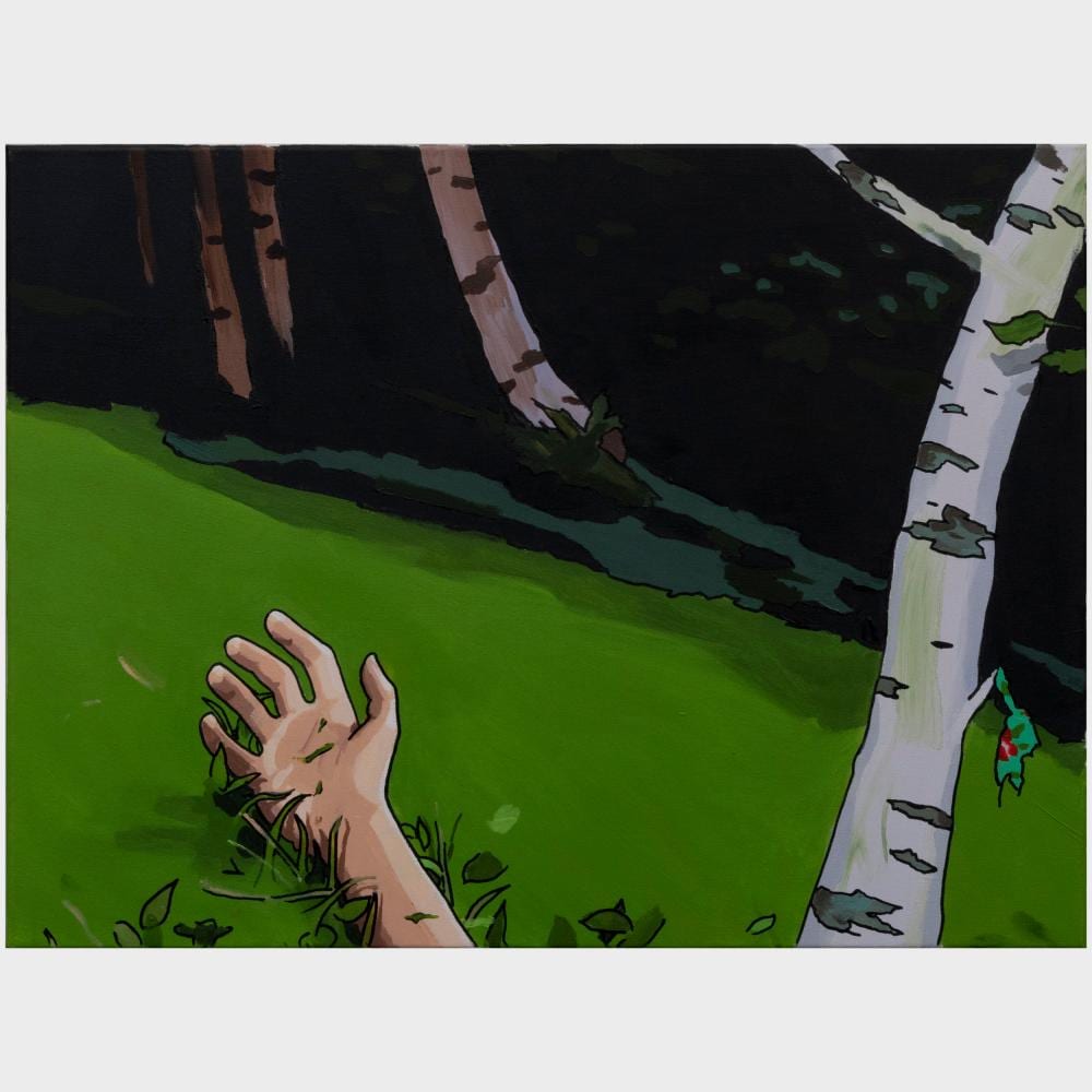 Christopher Winter comparable auction result: christopher winter b 1968 the hand virgin forest