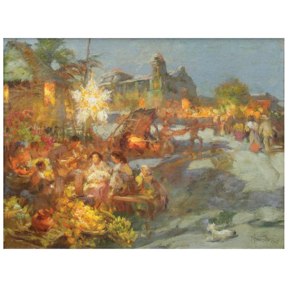 Fernando Amorsolo (1892 - 1972) Town Fiesta comparable sale