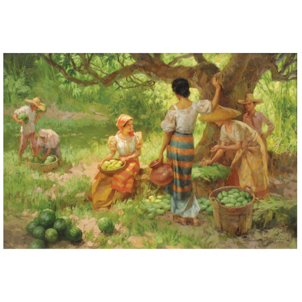 Fernando Amorsolo (1892 - 1972) Under the Mango Tree comparable sale