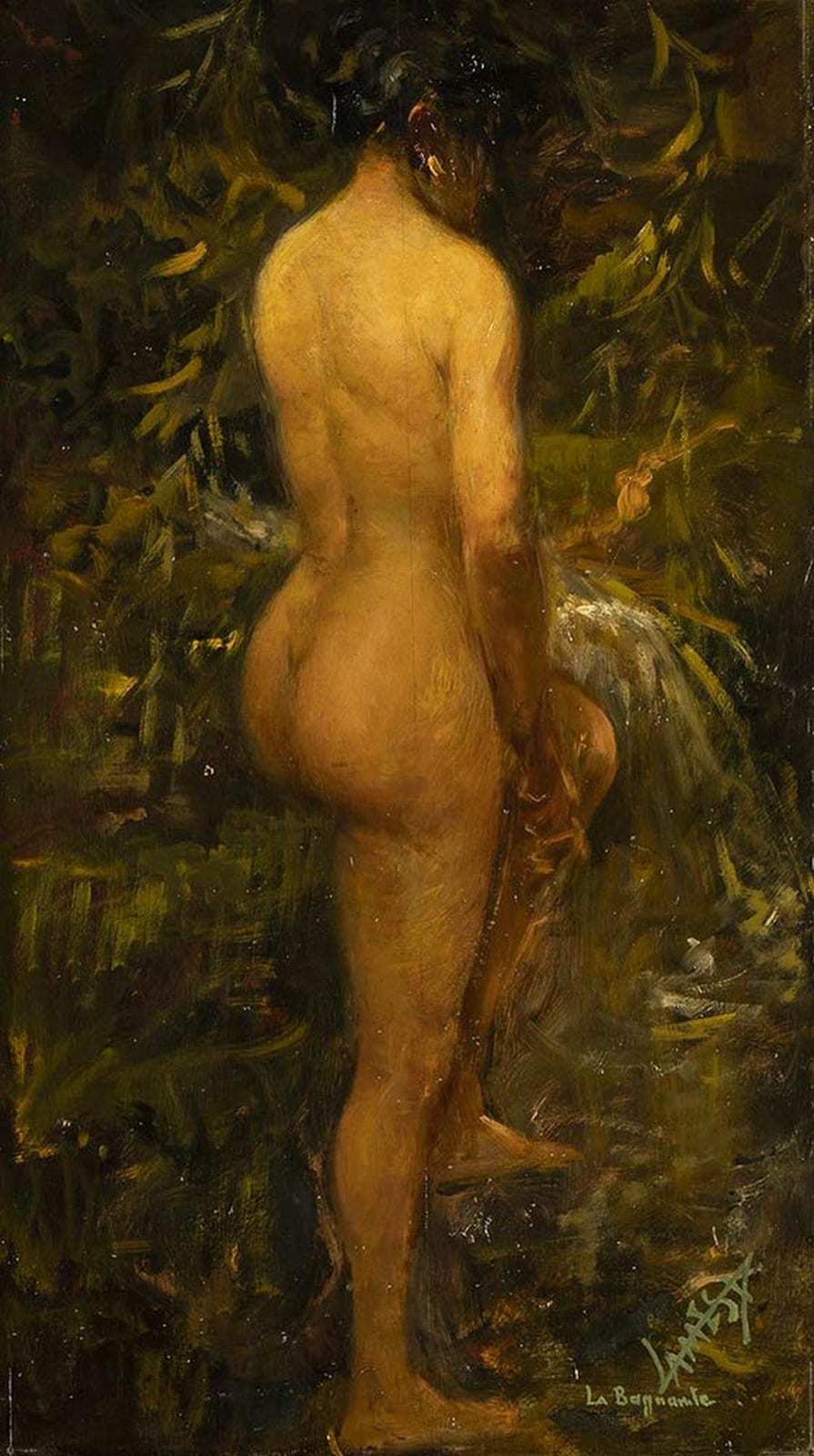 Temistocle Lamesi comparable auction result: temistocle lamesi roma 1870 1957 la bagnante