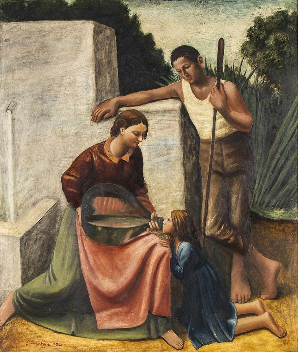 Gisberto Ceracchini comparable auction result: gisberto ceracchini foiano della chiana 1899 petrignano del lago 1982 alla fonte 1951