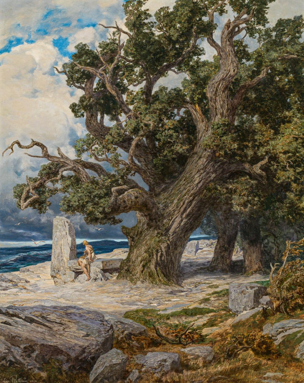 Leopold Rothaug comparable auction result: leopold rothaug eiche am nordischen strand