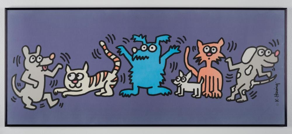 Keith Haring (American, 1958-1990) sold by Cordier Auctions & Appraisals, lot 341 — auction record photograph