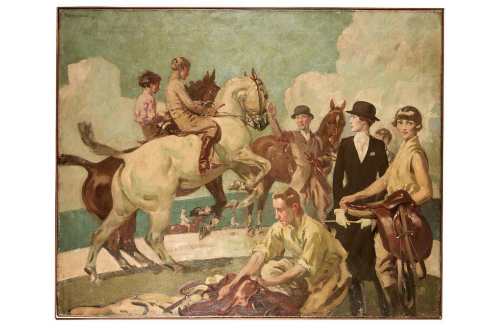 Frederic Whiting comparable auction result: frederic whiting 1874 1962 riding lesson