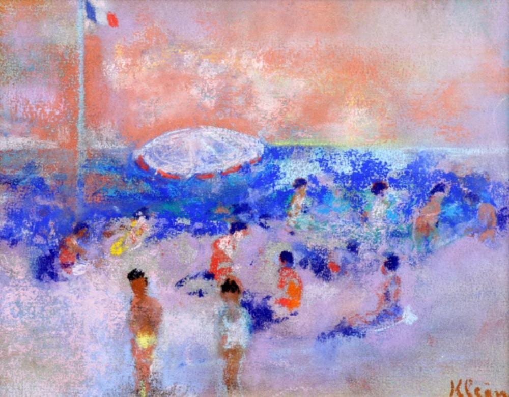 Friedrich Franz Albert Klein comparable auction result: frits klein bandoeng 1898 1990 paris persons on the beach