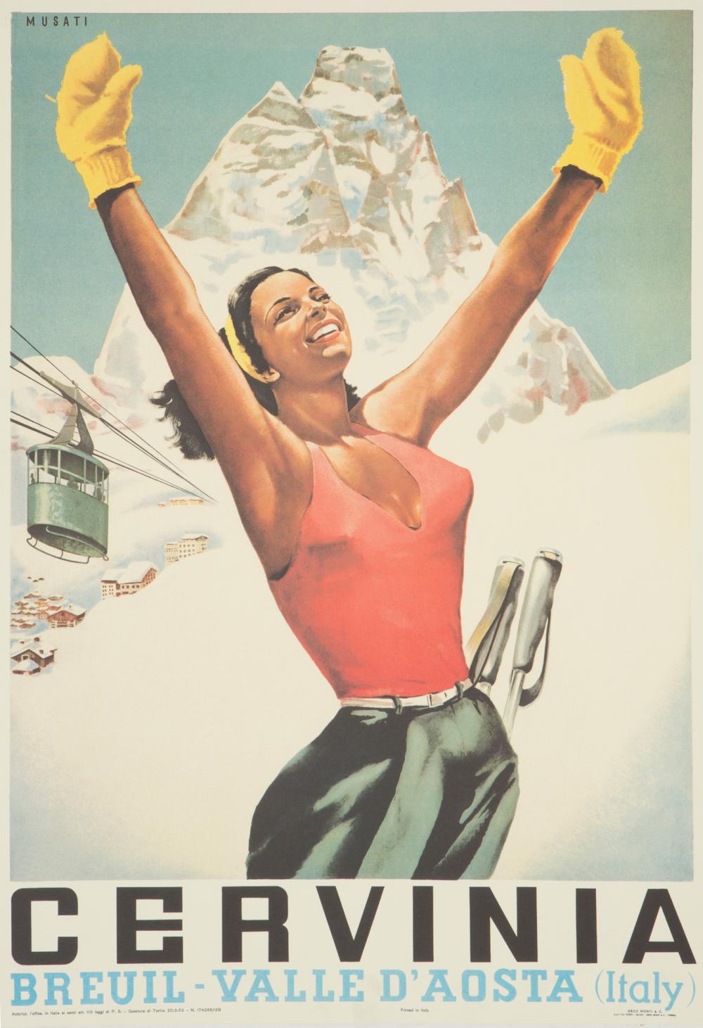 Arnaldo Curia Santos comparable auction result: manifesto turistico cervinia r450