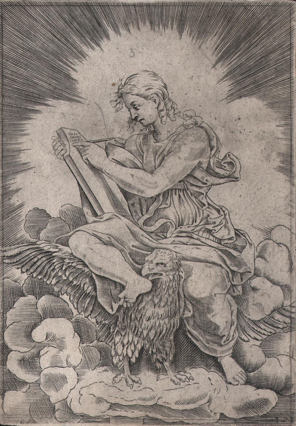 Agostino Veneziano comparable auction result: agostino veneziano 1509 1536 fl st john the evangelist 1518