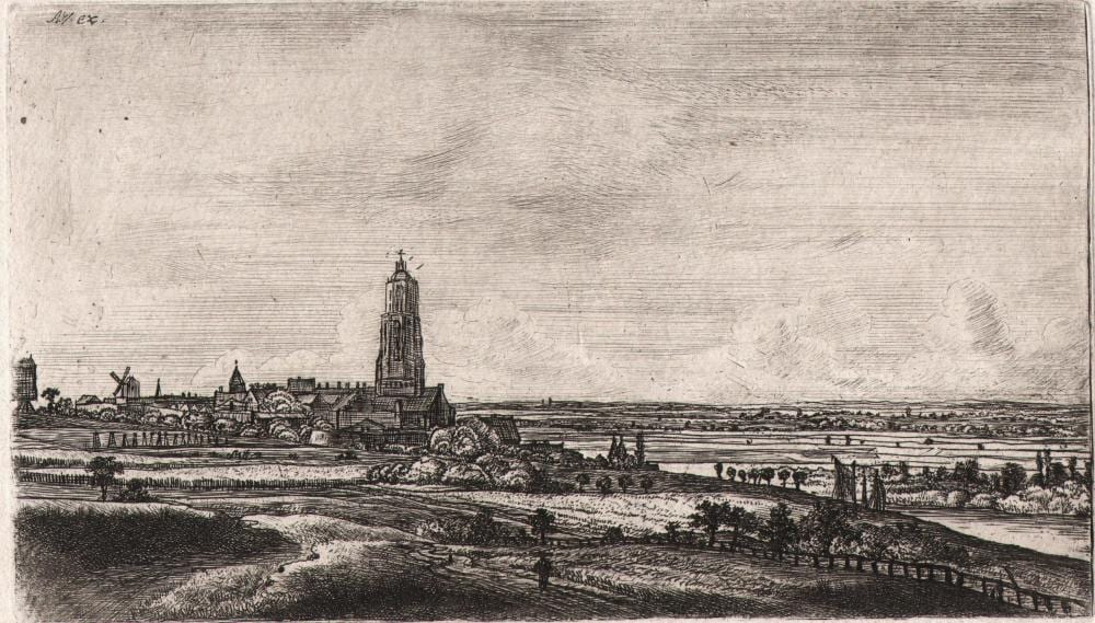 Jan Ruijscher comparable auction result: jan ruijscher 1625 1675 view on rhenen