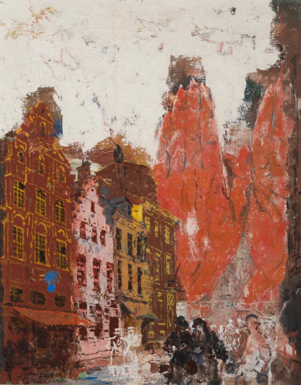 Jean Jacques Gailliard comparable auction result: jean jacques gailliard 1890 1976 la b n diction de sainte gudule 1944