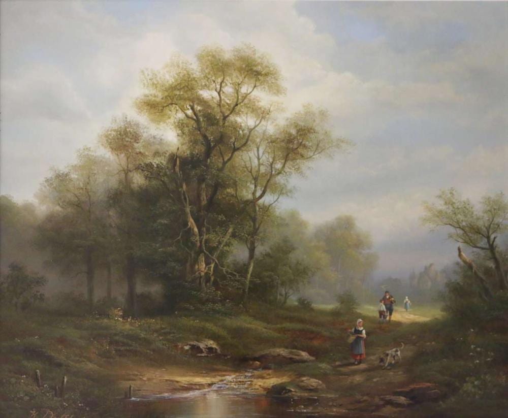 herbert duttler 1948 l auf leinwand blick auf einen bachlauf mit staffage · Auktionshaus Königstein GmbH · 2021-12-03 Herbert Duttler comparable auction result: herbert duttler 1948 l auf leinwand blick auf einen bachlauf mit staffage