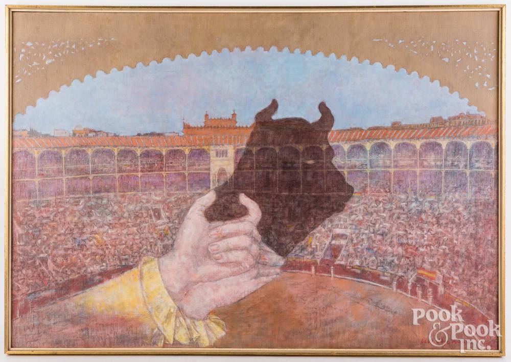 Beveridge Moore comparable auction result: beveridge moore oil on canvas fantasma