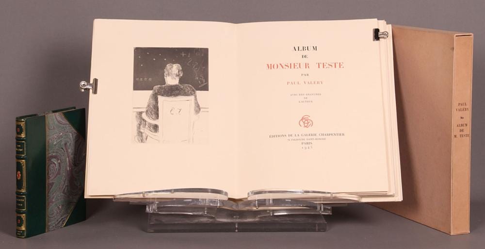Valery comparable auction result: valery paul album de monsieur teste avec des gravures de l auteur ens 2 vol paris editions