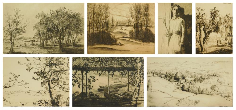 7 elizabeth colwell etchings · Rachel Davis Fine Arts · 2021-12-04 Elizabeth Colwell comparable auction result: 7 elizabeth colwell etchings