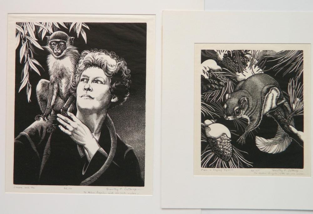 Dorothy Lathrop comparable auction result: 2 dorothy lathrop wood engravings