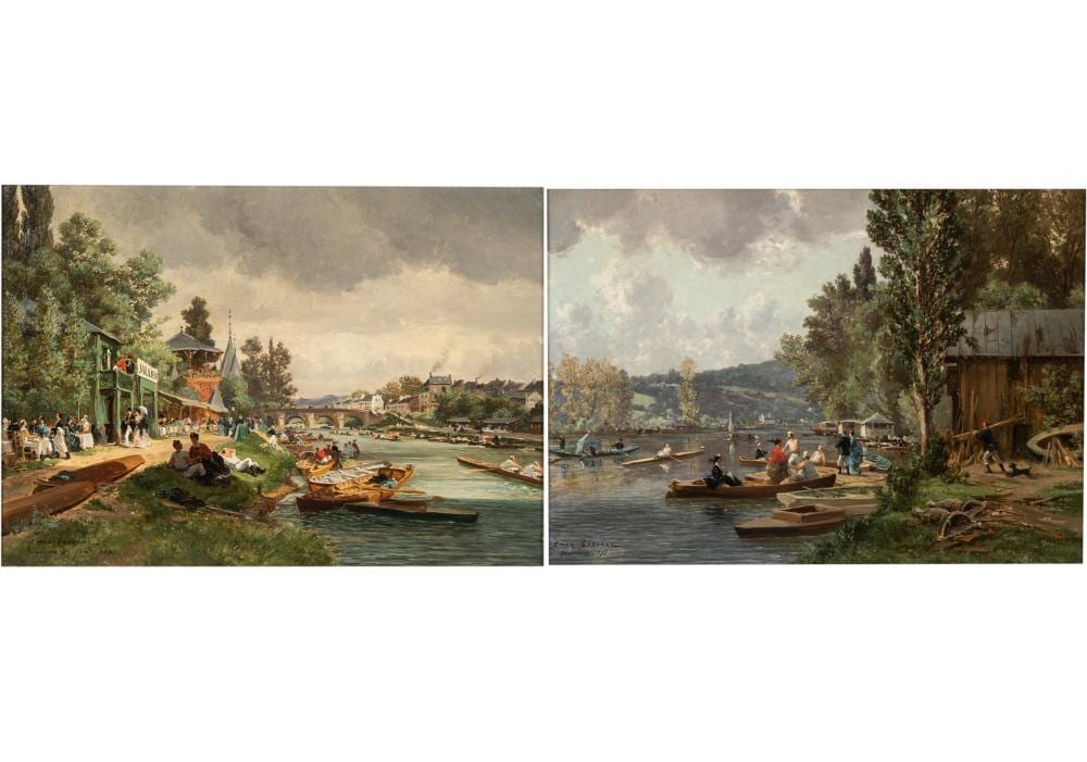 Edme Emile Laborne comparable auction result: edme emile laborne 1837 1913 two works