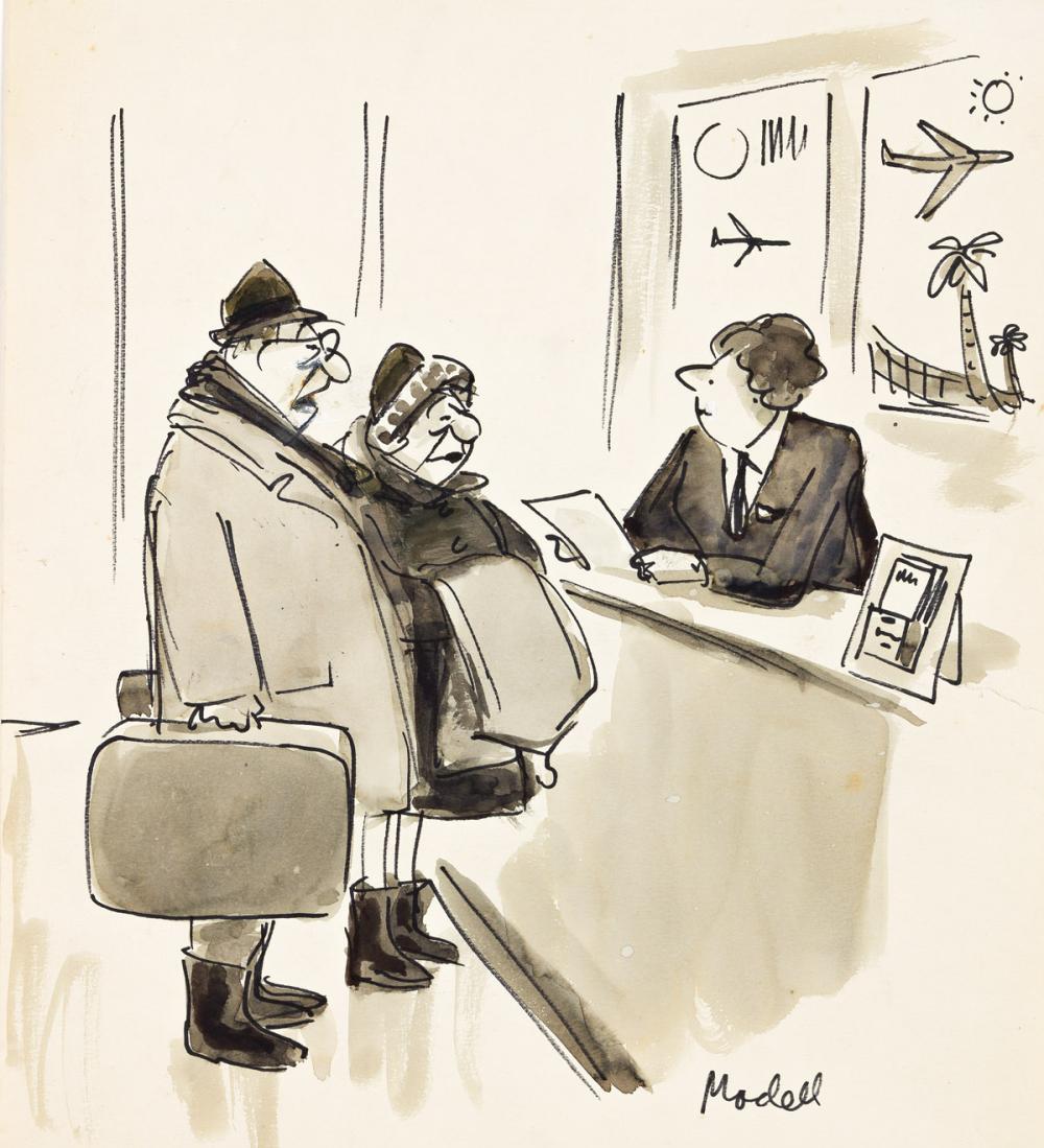 Frank Modell comparable auction result: frank modell 1917 2016 we have no special place in mind we re just pooped and want to sack out new yorker cartoons