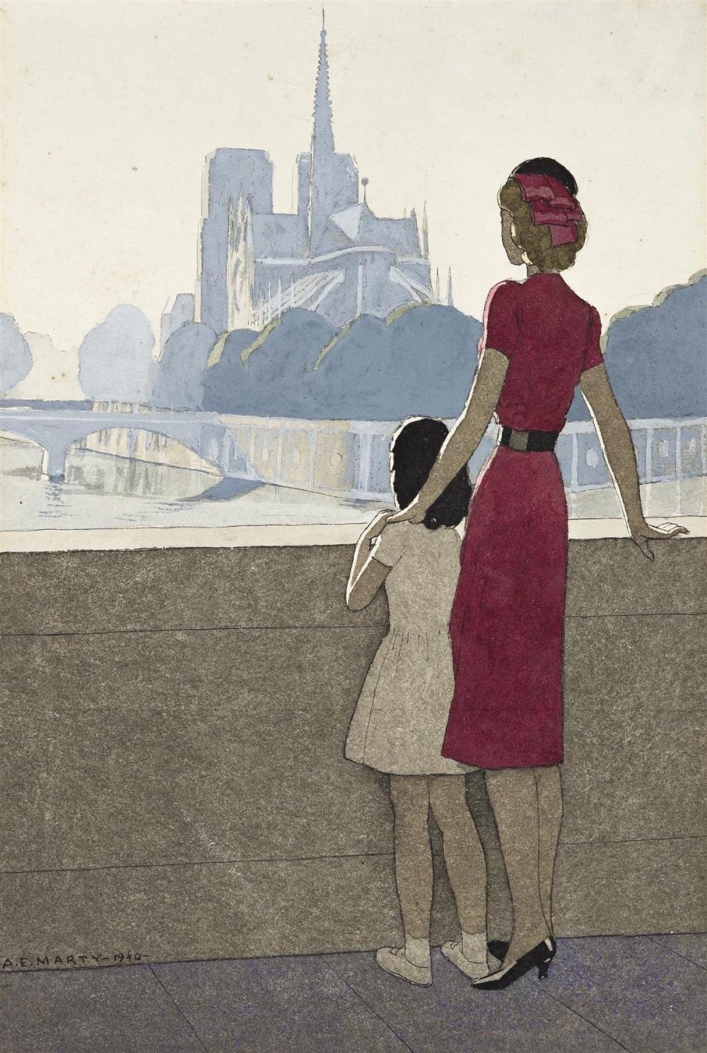 andr edouard marty 1882 1974 notre dame vue du pont de la tournelle fashion · Swann Auction Galleries · 2021-12-16 André Edouard Marty comparable auction result: andr edouard marty 1882 1974 notre dame vue du pont de la tournelle fashion