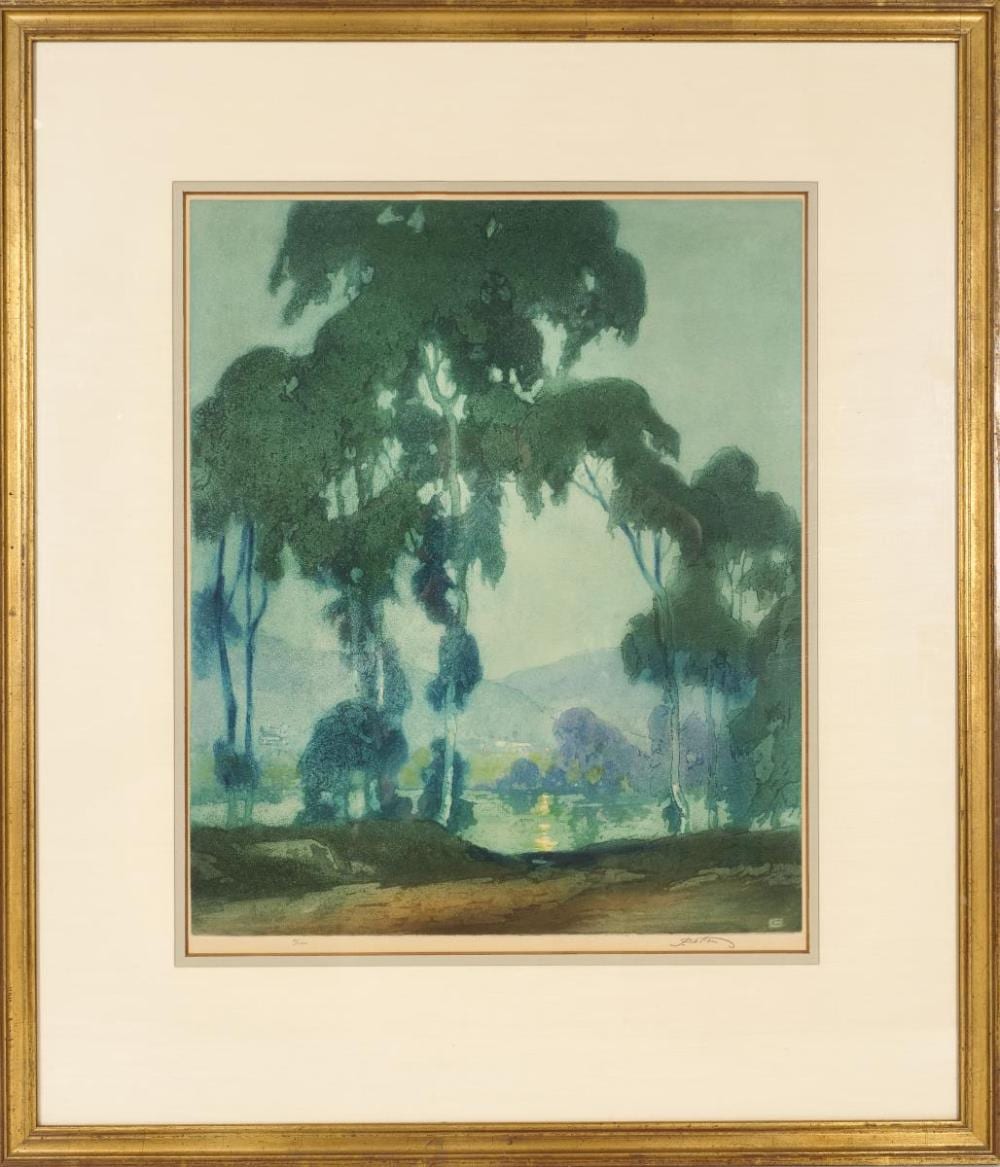 John Wesley Cotton comparable auction result: john wesley cotton 1868 1931 american aquatint