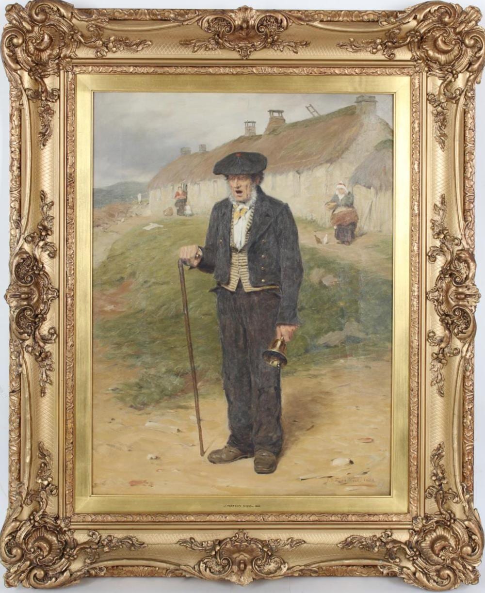 John Watson Nicol comparable auction result: john watson nicol 1856 1926 uk oil on canvas