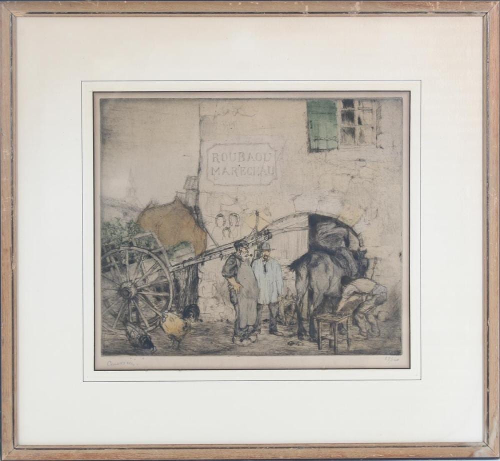 Armand Coussens comparable auction result: armand coussens 1881 1935 french etching