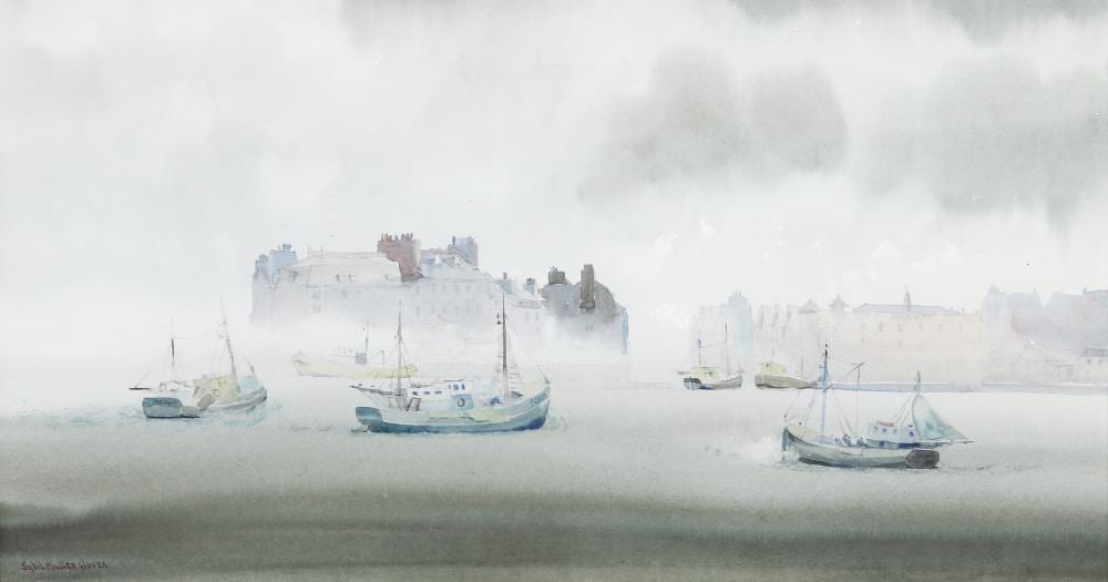 Sybil Mullen Glover comparable auction result: sybil mullen glover 1908 1995 a grey day sutton pool signed lower l