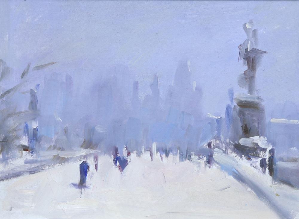 Gordon Radford comparable auction result: gordon radford 1936 2015 london view titled verso with a leaflet contai