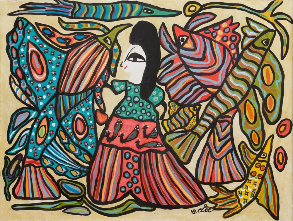 Baya Mahieddine comparable auction result: baya mahieddine 1931 1998 untitled