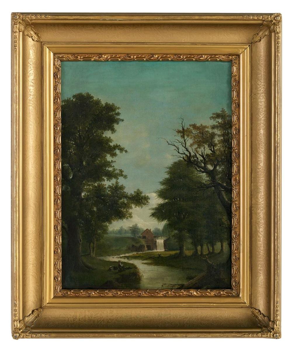 Joseph Rusling Meeker comparable auction result: joseph rusling meeker american 1827 1887 fishing on scajaquada creek