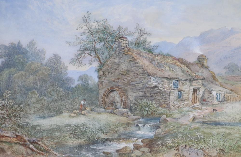 William Andrews Nesfield comparable auction result: william andrews nesfield 1793 1881 an old mill near betws y coed watercolour 18 5 x 28cm