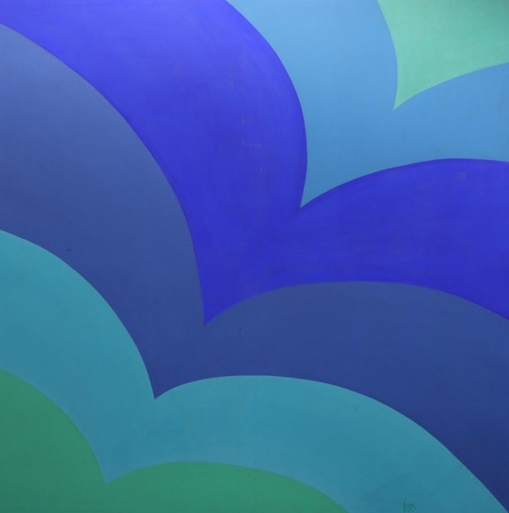 Michael  Michaeledes comparable auction result: michael anthony michaeledes 1927 2015 untitled acrylic on canvas 183 x 183cm unframed