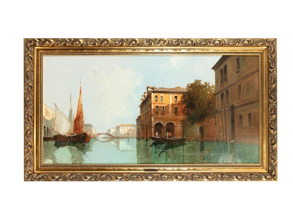 Aldo Marangoni comparable auction result: aldo marangoni 20th century venice canal scene oil on canvas 59 x 120cm signed a marangoni
