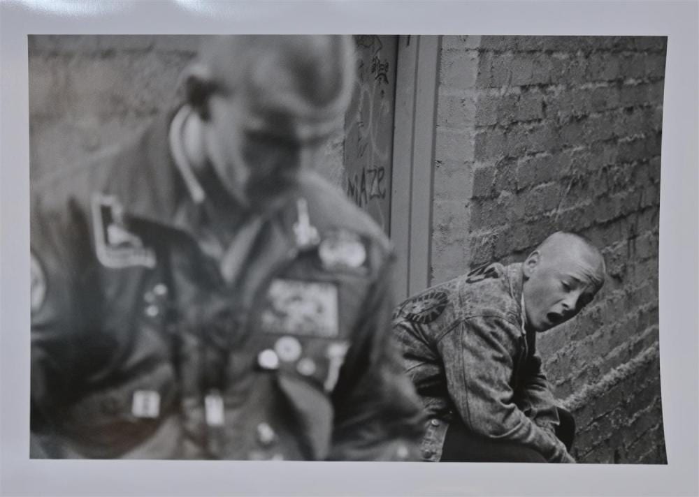Peter Leiss comparable auction result: peter leiss davey and bubs from romper stomper 1991 selenium toned fibre based print 3 3 signed editioned and dated verso 24 x