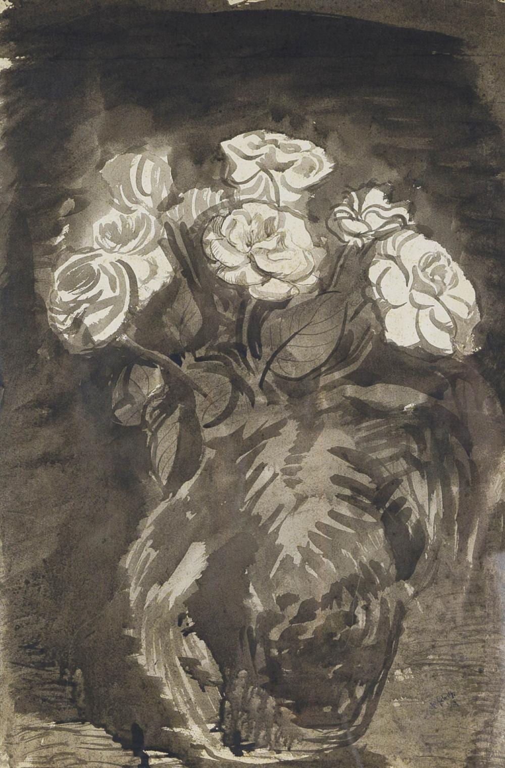 Dimitrios Galanis comparable auction result: dimitrios galanis 1882 1966 vase with flowers