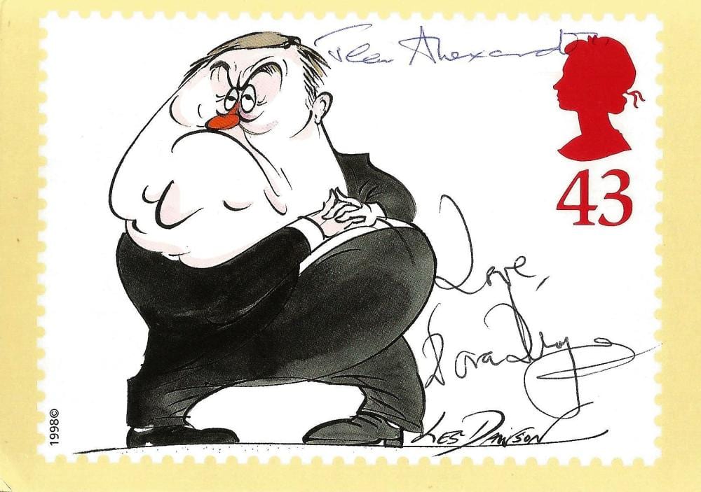 Jean Alexander comparable auction result: jean alexander and dora bryan signed comedians phq card good condition all autographs come with