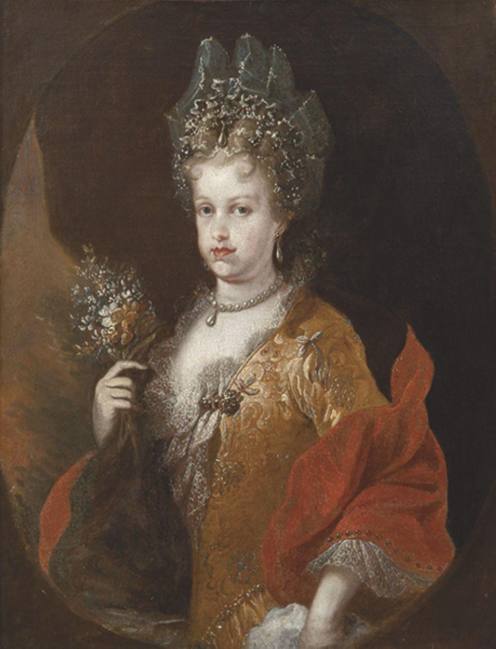 Miguel Jacinto Menéndez comparable auction result: miguel jacinto mel ndez portrait of queen maria luisa gabriela of savoy