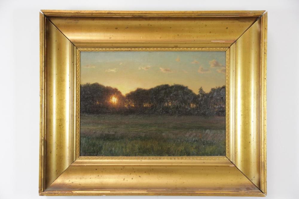 Henrik Jespersen comparable auction result: henrik jespersen 1853 1936 solnedgang olie p