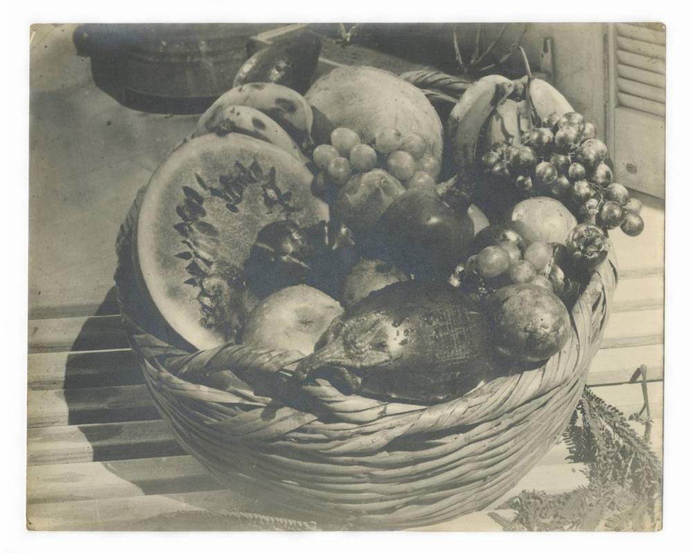 Helmar Lerski comparable auction result: a bowl of fruit three photographs by helmar lerski