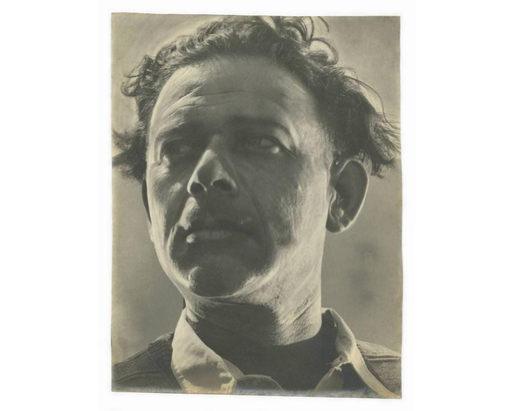 Helmar Lerski comparable auction result: portrait of a man photograph by helmar lerski