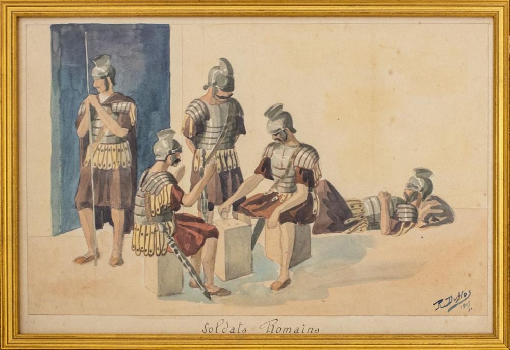 Robert Louis Raymond Duflos comparable auction result: robert louis raymond duflos watercolor 1915