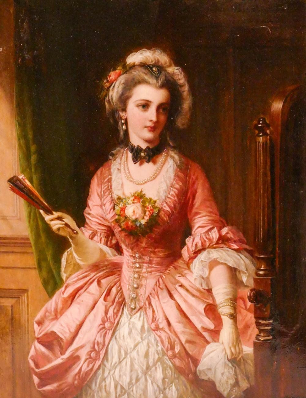 Thomas Francis Dicksee comparable auction result: thomas francis dicksee preparing for the ball 1863