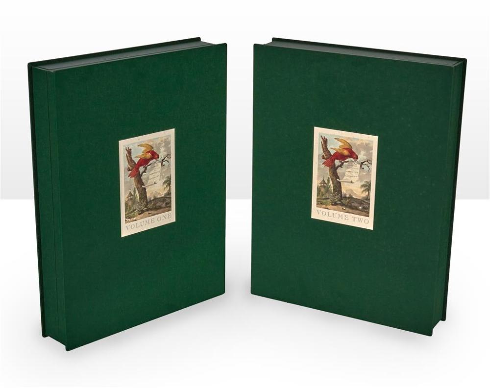 Francois Levaillant comparable auction result: francois levaillant 1753 1824 histoire natureele des perroquets 2 volume limited edition box set of offset lithographs ed 178
