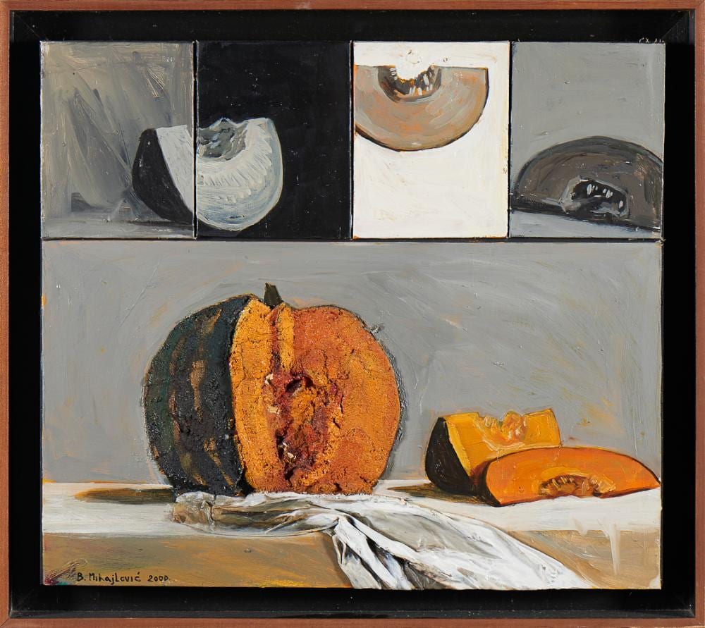 Branislav Mihajlovic comparable auction result: branislav mihajlovic t cnica mista 50x58 cm