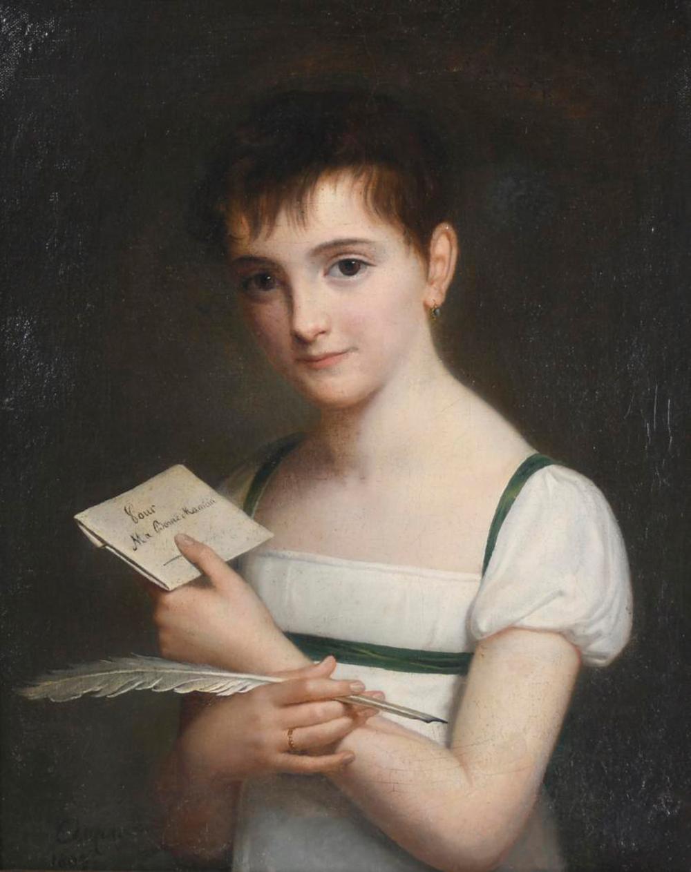 pauline auzou 1775 1835 portrait of a girl 1809 · Subarna Subastas · 2021-12-16 Pauline Auzou comparable auction result: pauline auzou 1775 1835 portrait of a girl 1809