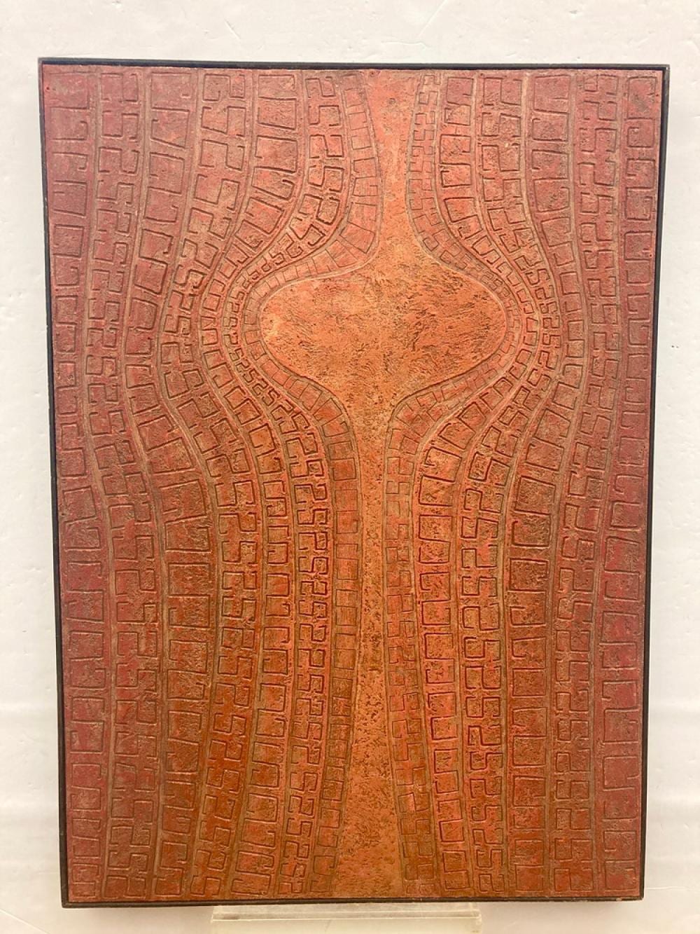 estuardo maldonado ecuadorean italian born 1930 superficie continua 1965 encaustic painting ie hot wax painting on board si · Sloans & Kenyon · 2021-12-15 Estuardo Maldonado comparable auction result: estuardo maldonado ecuadorean italian born 1930 superficie continua 1965 encaustic painting ie hot wax painting on board si